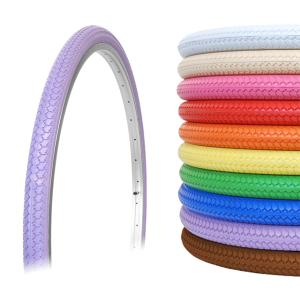 自転車 カラータイヤ 27インチ シンコー SR-078 DEMING L/L 27×1 3/8 W...