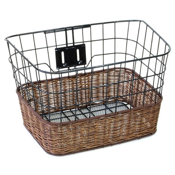 PALMY パルミー TB-09A 籐風角型ワイヤーバスケット