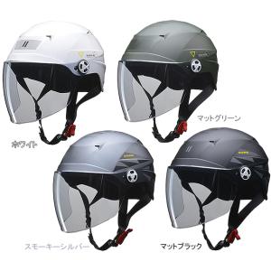 リード工業 ZORK 開閉シールド付きハーフヘルメット re-502