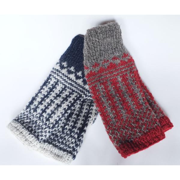 KALA　サナ・ハスタカラ　ユキゲシキアームウォーマー（フェアトレード商品）