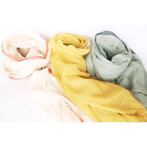 シサム工房・サシャ　オーガニックフワリショール（ベージュ　イエロー　グリーン）（フェアトレード商品）...