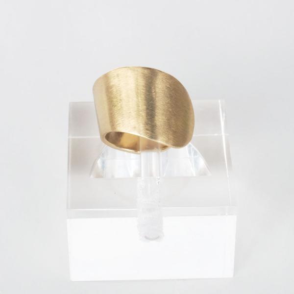 紅女　真鍮シングルイヤーカフ（サテン仕上げ）