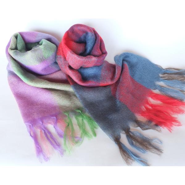 Ｍ．＆ＫＹＯＫＯ　ふわふわ 極細モヘヤ〈風雅-FUUGA〉米沢織ストール　 世界に誇る極細モヘヤ『F...