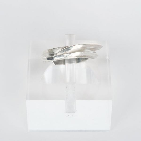 紅女　シルバーシングルイヤーカフ（アシンメトリー　2ライン）