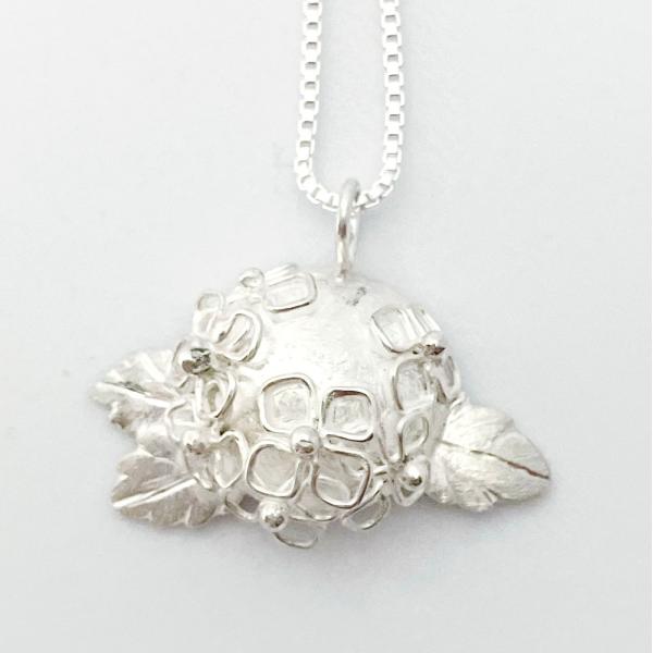 紅女　紫陽花シルバーペンダント