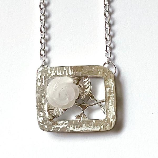 紅女　ROSEシルバーペンダント（ローズクォーツ）