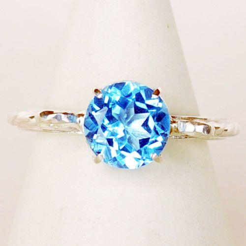 紅女　　シルバーブルートパーズリング