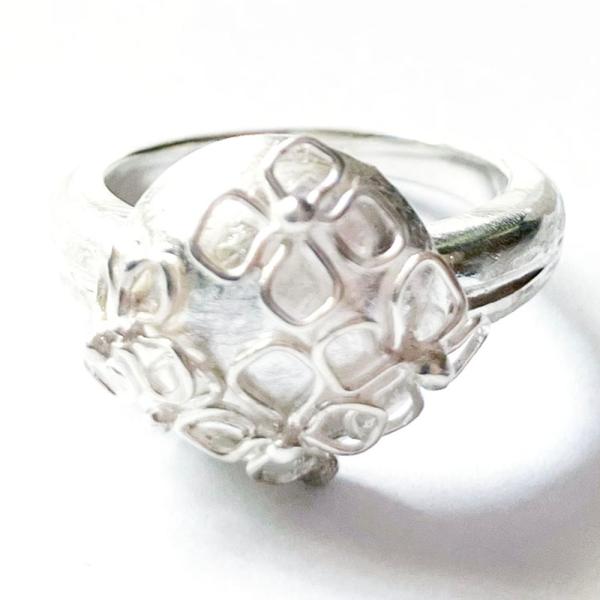 紅女　紫陽花シルバーリング(12号）