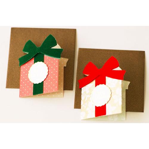 ギフトボックスクリスマスミニカード