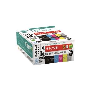キャノンインク（リサイクルインク／エコリカ製）BCI-331XL+330XL/6MP(６色セット)(...