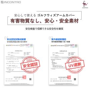 ゴルフ アームカバー メンズ レディース uv...の詳細画像3