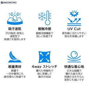 ゴルフ インナーシャツ アンダーシャツ アンダ...の詳細画像4