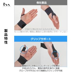 親指 手首 サポーター ゴルフ テニス 腱鞘炎...の詳細画像5