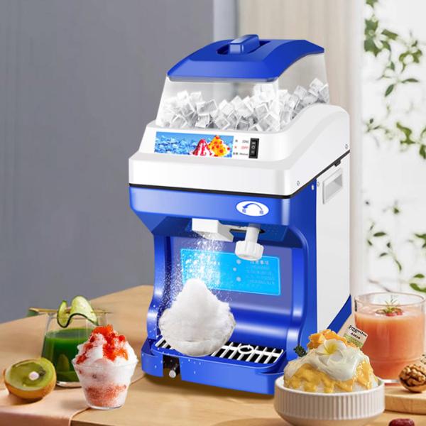 電動式 かき氷機 かき氷メーカー 製氷機 5KG 大容量 氷粉砕機 電動 業務用 家庭用 氷粗さ調節...