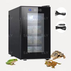 Kurflo爬虫類専用孵卵器 10〜40℃温度制御 23L大容量 透明ドア 棚板3枚付 振動軽減 コンパクトサイズ