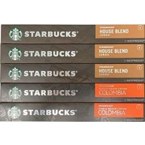 スターバックス ネスプレッソ カプセルコーヒー 50個セット 2種類入り ハウスブレンド×30個 コロンビア×20個 互換カプセル スタバ STARBUCKS ネスレ