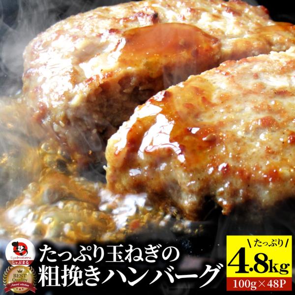 ハンバーグ 惣菜 粗挽き メガ盛り 4.8kg 100g×48枚 レンジＯＫ 冷凍弁当 爆買