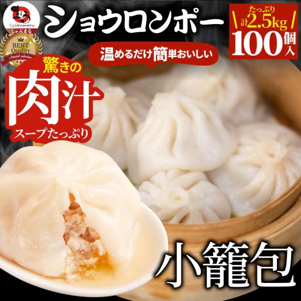 小籠包 ショーロンポー 中華 100個入り 2.5kg(500g×5) 点心 中華料理 惣菜 温める...