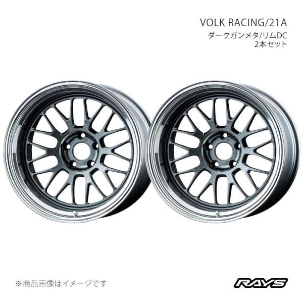 【18インチ 5H100 10J -25】アルミホイール2本セット ボルクレーシング 21A VC ...