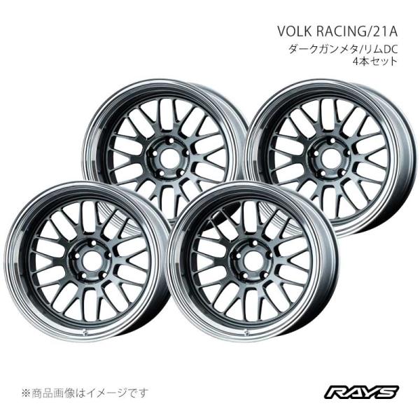 【18インチ 5H100 10J -25】アルミホイール4本セット ボルクレーシング 21A VC ...
