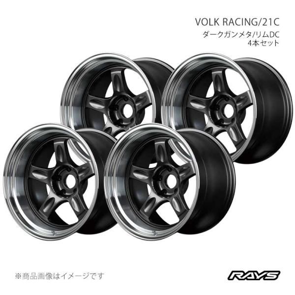 【18インチ 5H114.3 10.5J -25】アルミホイール4本セット ボルクレーシング 21C...