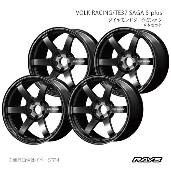 【18インチ 5H114.3 9J +35】アルミホイール4本セット ボルクレーシング TE37 サ...