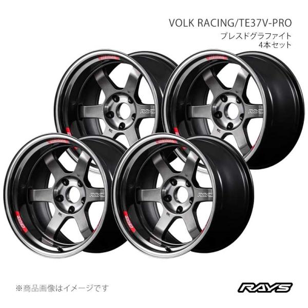 【18インチ 5H100 10J -25】アルミホイール4本セット ボルクレーシング TE37V-プ...
