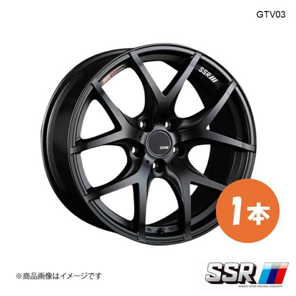 18×8.5J 5-114.3 INSET40 フラットブラック SSR GTV03 ホイール 1本...