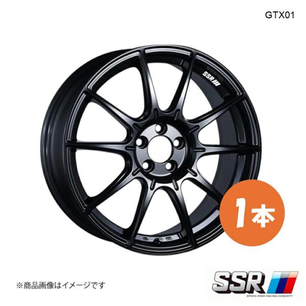 18×9.5J 5-114.3 INSET22 フラットブラック SSR GTX01 ホイール 1本...
