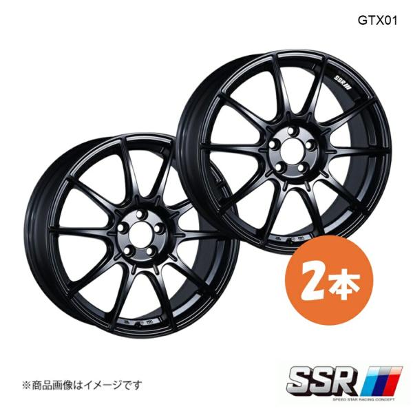 18×9.5J 5-114.3 INSET22 フラットブラック SSR GTX01 ホイール 2本...