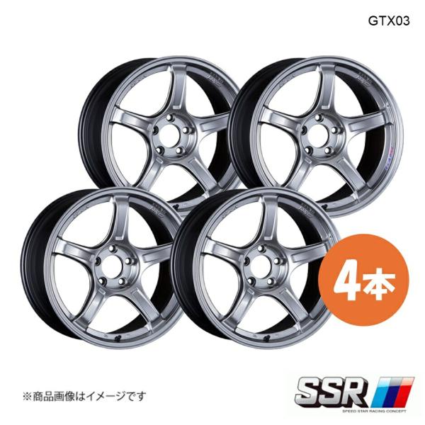 19×8.5J 5-114.3 INSET38 クロムシルバー SSR GTX03 ホイール 4本 ...