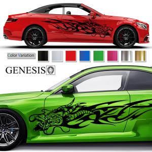 車 ステッカー かっこいい カスタム 和柄 龍 ドラゴン カーステッカー 車用 バイナルグラフィック ワイルドスピード系 スポーツ 左右 14色から選べる 137 Msp137 バイナルグラフィックのgenesis 通販 Yahoo ショッピング