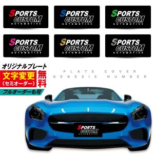 文字変更可 車用 ナンバー隠し 化粧ナンバー 撮影用 プレート ナンバー 