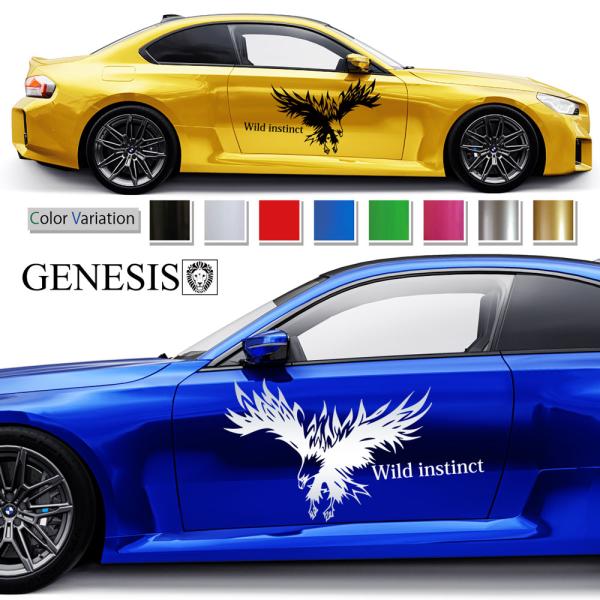 ファルコン サイド デカール 車 ステッカー バイナルグラフィック JDM USDM ドリフト ワイ...