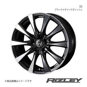 RiZLEY/DI フェアレディZ Z33 ノーマルキャリパー アルミホイール1本【18×7.5J 5-114.3 INSET38 ブラックポリッシュ】0040508