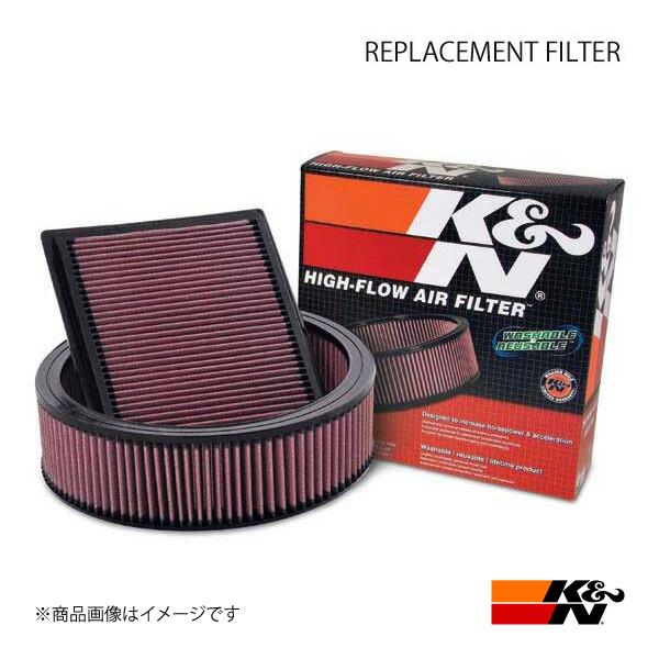 K&amp;N/ケーアンドエヌ エアフィルター REPLACEMENT FILTER 純正交換タイプ MIN...