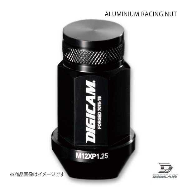 DIGICAM アルミレーシングナット 袋タイプ P1.5 19HEX 45mm ブラック 20本入...