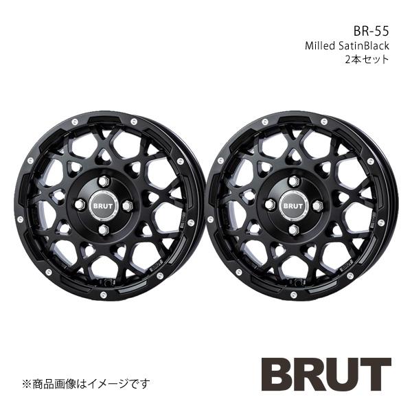 BRUT ブルート BR-55 NV200バネット 20系 アルミホイール2本セット【14×5.0J...