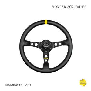 MOMO モモ ステアリング MOD 07 ブラックレザー