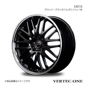 VERTEC ONE/EXE10 ハリアー 80系(ハイブリッド車含む) ホイール4本セット【18×8J 5-114.3 INSET42 グロッシーブラック/リムポリッシュ】