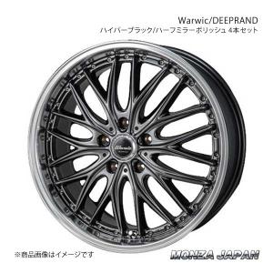 MONZA JAPAN Warwic/DEEPRAND ホイール4本 NX AGZ1#型/AYZ1#型【20×8.5J 5-114.3 INSET35 ハイパーブラック/ミラーカットポリッシュリム】｜syarakuin-shop