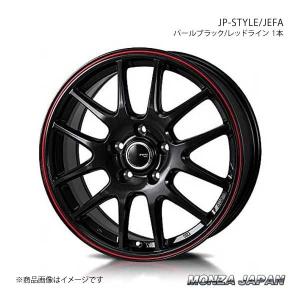 MONZA JAPAN JP-STYLE/JEFA ホイール 1本 クラウンアスリート GRS184【18×7.5J 5-114.3 INSET38 パールブラック/レッドライン】