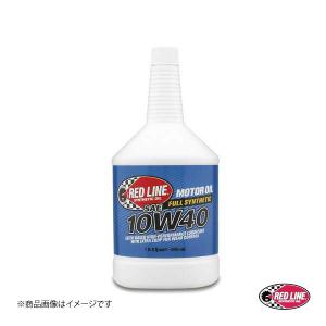 RED LINE/レッドライン エンジンオイル　SAE40 10W-40 1USQUART（0.94L） 4本｜syarakuin-shop