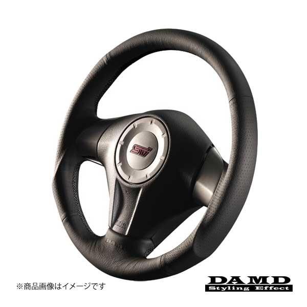 DAMD/ダムド ステアリング SS358-S（L） ブラックステッチ インプレッサ WRX-STI...