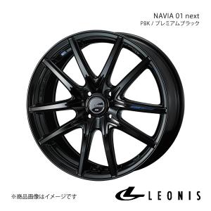 LEONIS/NAVIA 01 next スペイド 140系 FF 15インチ車 アルミホイール4本セット【15×5.5J4-100 INSET43 PBK】0039680×4