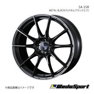 WedsSport/SA-25R プリウス 60系 アルミホイール1本【19×8.0J 5-114.3 INSET45 METAL BLACK/F】0073814