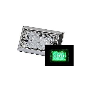 LED3 ハイパワーフラットマーカーランプNEO（ネオ）DC12v/24v共用　グリーン（クリアーレ...