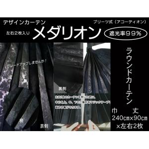 日野・ライジングレンジャー車中泊カーテン メダリオン (ラウンドカーテン)