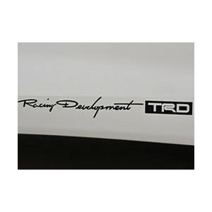 TRD <メール便可>TOYOTA純正品 ステッカー(大）シルバー : 車 遊 人
