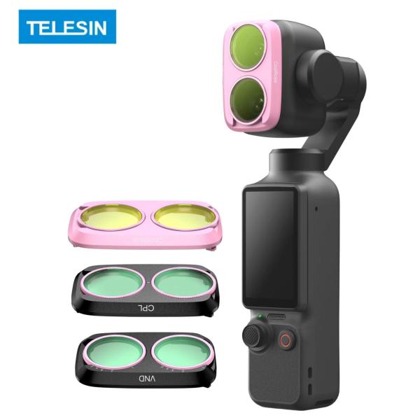 TELESIN DJI Osmo Pocket 4P 専用 レンズフィルター 3点セット CPLフィ...